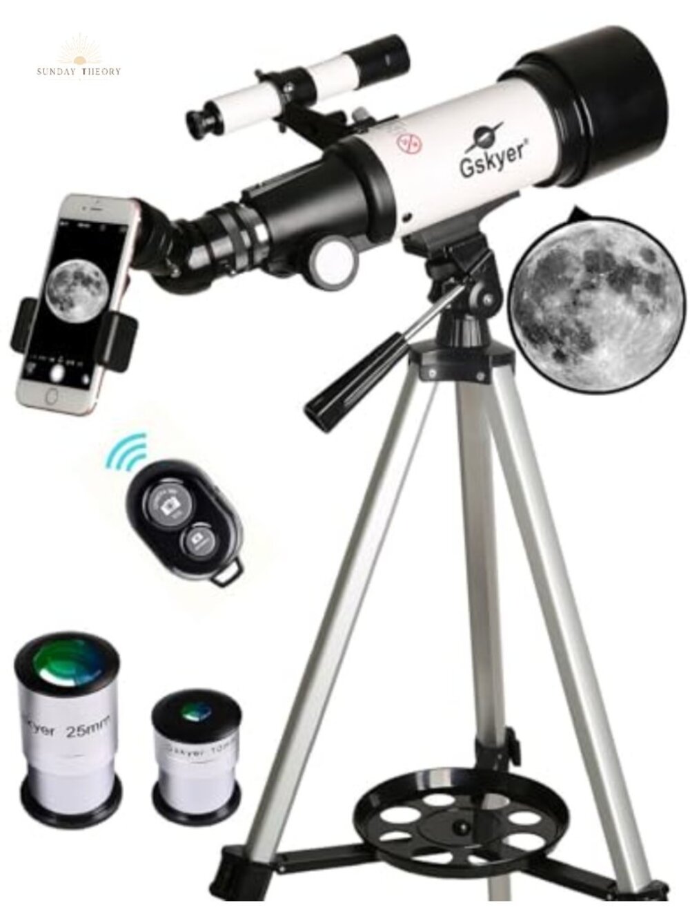 70mm Aperture Astronomical Refracting Telescope for Kids Beginners with Tripod
